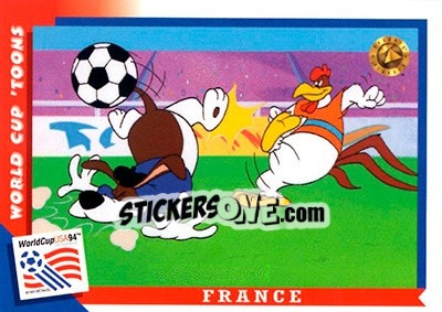 Sticker France - FIFA World Cup USA 1994. Looney Tunes n. 61 - Upper Deck