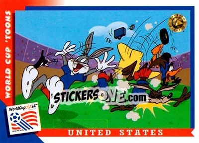 Sticker United States - FIFA World Cup USA 1994. Looney Tunes - Upper Deck