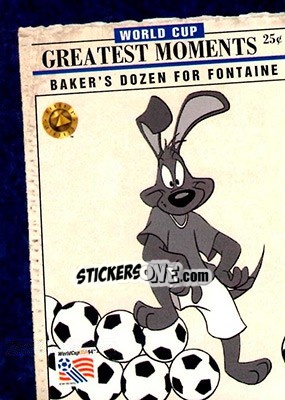 Sticker WC 1958 - FIFA World Cup USA 1994. Looney Tunes n. 92 - Upper Deck