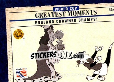 Sticker WC 1966 - FIFA World Cup USA 1994. Looney Tunes n. 94 - Upper Deck