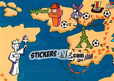 Sticker Spain - FIFA World Cup USA 1994. Looney Tunes n. 107 - Upper Deck