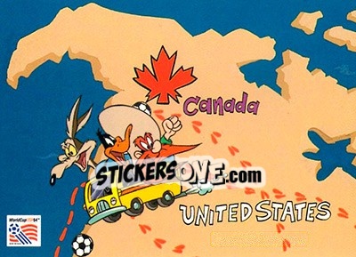 Sticker Canada - FIFA World Cup USA 1994. Looney Tunes - Upper Deck