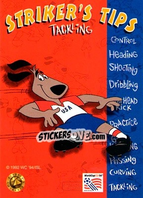 Sticker Tackling - FIFA World Cup USA 1994. Looney Tunes n. 114 - Upper Deck