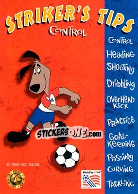 Sticker Control - FIFA World Cup USA 1994. Looney Tunes n. 117 - Upper Deck
