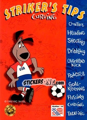 Figurina Curving - FIFA World Cup USA 1994. Looney Tunes - Upper Deck
