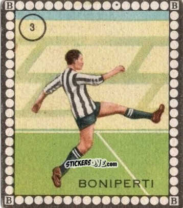 Cromo Boniperti - Albo per le figurine sportivo Stadio 1948-1949 n. 3 - B.E.A. / S.A.B.A.