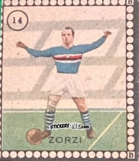 Sticker Zorzi - Albo per le figurine sportivo Stadio 1948-1949 n. 14 - B.E.A. / S.A.B.A.