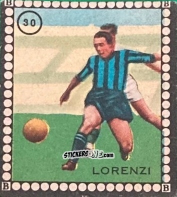 Sticker Lorenzi - Albo per le figurine sportivo Stadio 1948-1949 n. 30 - B.E.A. / S.A.B.A.
