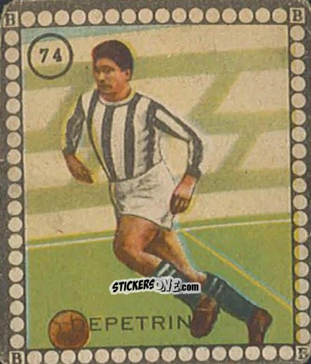 Sticker Depetrini - Albo per le figurine sportivo Stadio 1948-1949 n. 74 - B.E.A. / S.A.B.A.