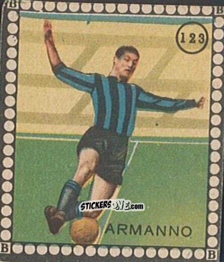 Figurina Armano - Albo per le figurine sportivo Stadio 1948-1949 n. 123 - B.E.A. / S.A.B.A.