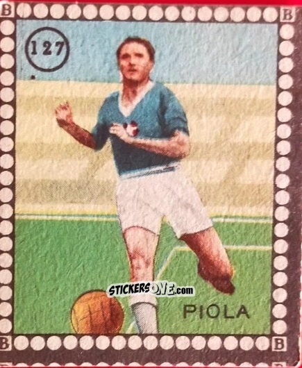 Cromo Piola - Albo per le figurine sportivo Stadio 1948-1949 n. 127 - B.E.A. / S.A.B.A.