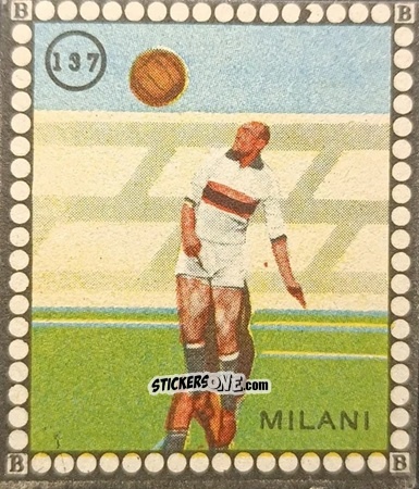 Figurina Milani - Albo per le figurine sportivo Stadio 1948-1949 n. 137 - B.E.A. / S.A.B.A.