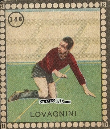 Sticker Lovagnini - Albo per le figurine sportivo Stadio 1948-1949 n. 148 - B.E.A. / S.A.B.A.
