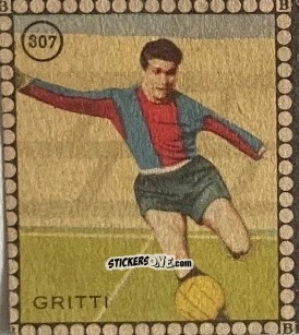Sticker Gritti - Albo per le figurine sportivo Stadio 1948-1949 n. 307 - B.E.A. / S.A.B.A.