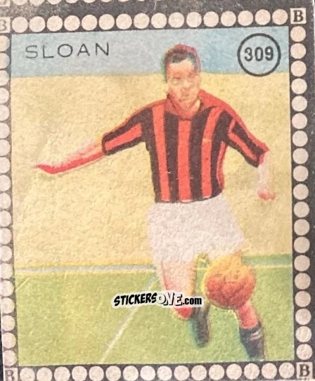 Sticker Sloan - Albo per le figurine sportivo Stadio 1948-1949 n. 309 - B.E.A. / S.A.B.A.