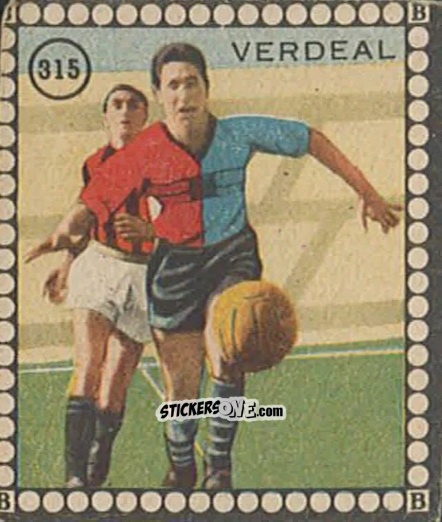 Sticker Verdeal - Albo per le figurine sportivo Stadio 1948-1949 n. 315 - B.E.A. / S.A.B.A.