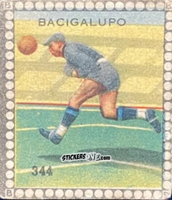 Sticker Bacigalupo - Albo per le figurine sportivo Stadio 1948-1949 n. 344 - B.E.A. / S.A.B.A.