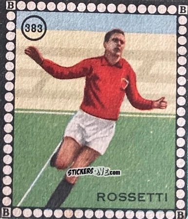 Sticker Rossetti - Albo per le figurine sportivo Stadio 1948-1949 n. 383 - B.E.A. / S.A.B.A.