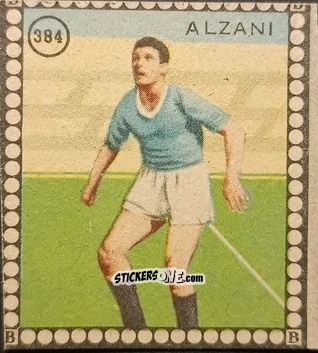 Sticker Alzani - Albo per le figurine sportivo Stadio 1948-1949 n. 384 - B.E.A. / S.A.B.A.