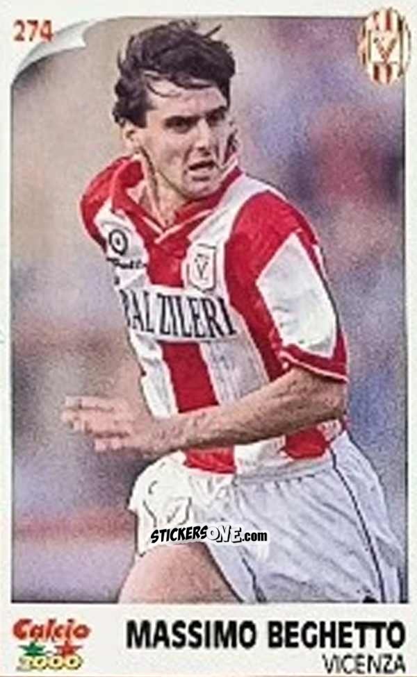 Figurina Massimo Beghetto - Campionato 1997-1998
 n. 274 - Calcio 2000
