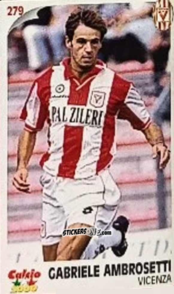Cromo Gabriele Ambrosetti - Campionato 1997-1998
 n. 279 - Calcio 2000
