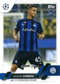 Sticker Valentín Carboni - UEFA Champions League 2022-2023 Japan Edition
 n. 6 - Topps