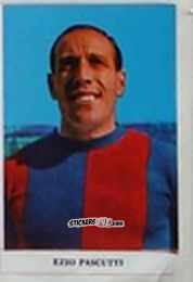 Figurina Ezio Pascutti - Caccia ai campioni 1966-67 n. 24 - Fidass