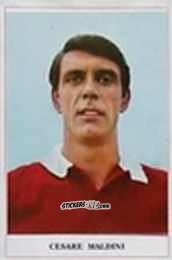 Figurina Cesare Maldini - Caccia ai campioni 1966-67 n. 196 - Fidass