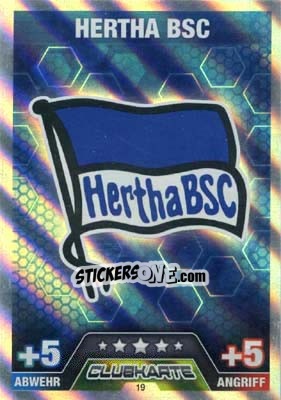 Sticker Club Logo - German Fussball Bundesliga 2014-2015. Match Attax n. 19 - Topps