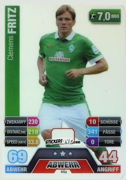 Sticker Clemens Fritz - German Fussball Bundesliga 2014-2015. Match Attax n. 44a - Topps