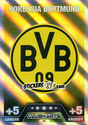 Sticker Club Logo - German Fussball Bundesliga 2014-2015. Match Attax n. 55 - Topps