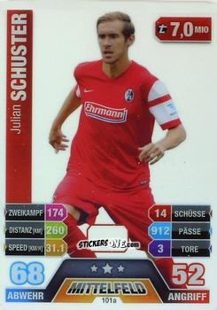 Cromo Julian Schuster - German Fussball Bundesliga 2014-2015. Match Attax n. 101a - Topps