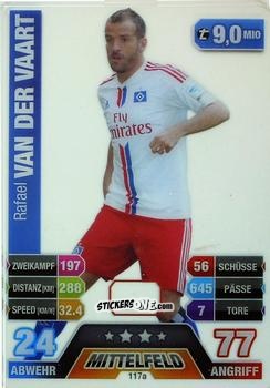 Cromo Rafael van der Vaart - German Fussball Bundesliga 2014-2015. Match Attax n. 117a - Topps