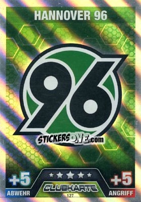 Sticker Club Logo - German Fussball Bundesliga 2014-2015. Match Attax n. 127 - Topps