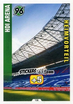 Sticker HDI-Arena - German Fussball Bundesliga 2014-2015. Match Attax n. 136 - Topps