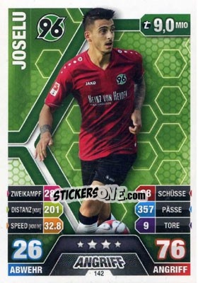 Figurina Joselu - German Fussball Bundesliga 2014-2015. Match Attax - Topps