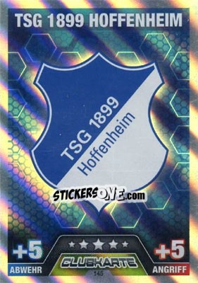 Sticker Club Logo - German Fussball Bundesliga 2014-2015. Match Attax n. 145 - Topps