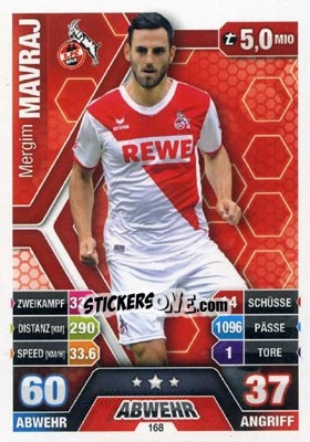 Figurina Mërgim Mavraj - German Fussball Bundesliga 2014-2015. Match Attax - Topps