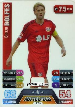 Cromo Simon Rolfes - German Fussball Bundesliga 2014-2015. Match Attax n. 189a - Topps