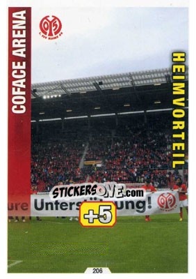 Sticker Coface Arena - German Fussball Bundesliga 2014-2015. Match Attax - Topps