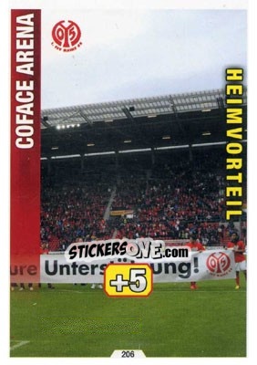 Sticker Coface Arena - German Fussball Bundesliga 2014-2015. Match Attax n. 206 - Topps