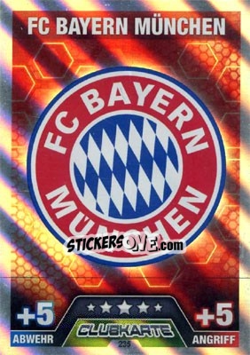Sticker Club Logo - German Fussball Bundesliga 2014-2015. Match Attax n. 235 - Topps