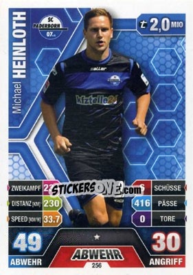 Cromo Michael Heinloth - German Fussball Bundesliga 2014-2015. Match Attax - Topps