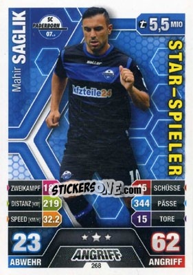 Figurina Mahir Sağlik - German Fussball Bundesliga 2014-2015. Match Attax - Topps