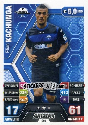 Figurina Elias Kachunga - German Fussball Bundesliga 2014-2015. Match Attax - Topps