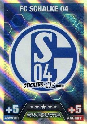 Sticker Club Logo - German Fussball Bundesliga 2014-2015. Match Attax n. 271 - Topps
