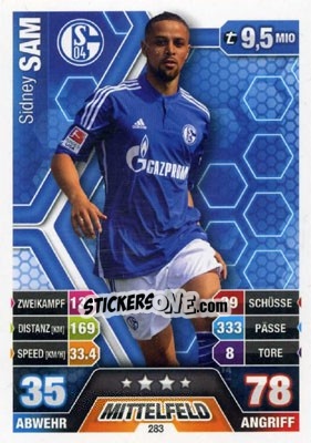 Figurina Sidney Sam - German Fussball Bundesliga 2014-2015. Match Attax - Topps