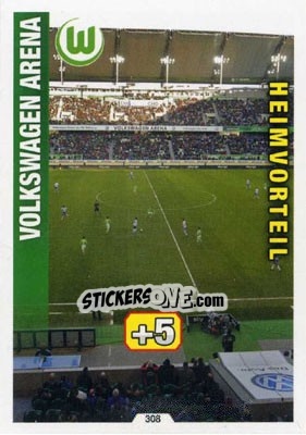 Sticker Volkswagen Arena - German Fussball Bundesliga 2014-2015. Match Attax n. 308 - Topps