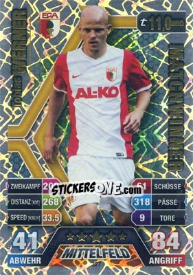 Sticker Tobias Werner - German Fussball Bundesliga 2014-2015. Match Attax - Topps