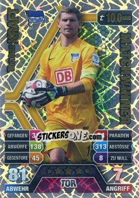 Figurina Thomas Kraft - German Fussball Bundesliga 2014-2015. Match Attax - Topps